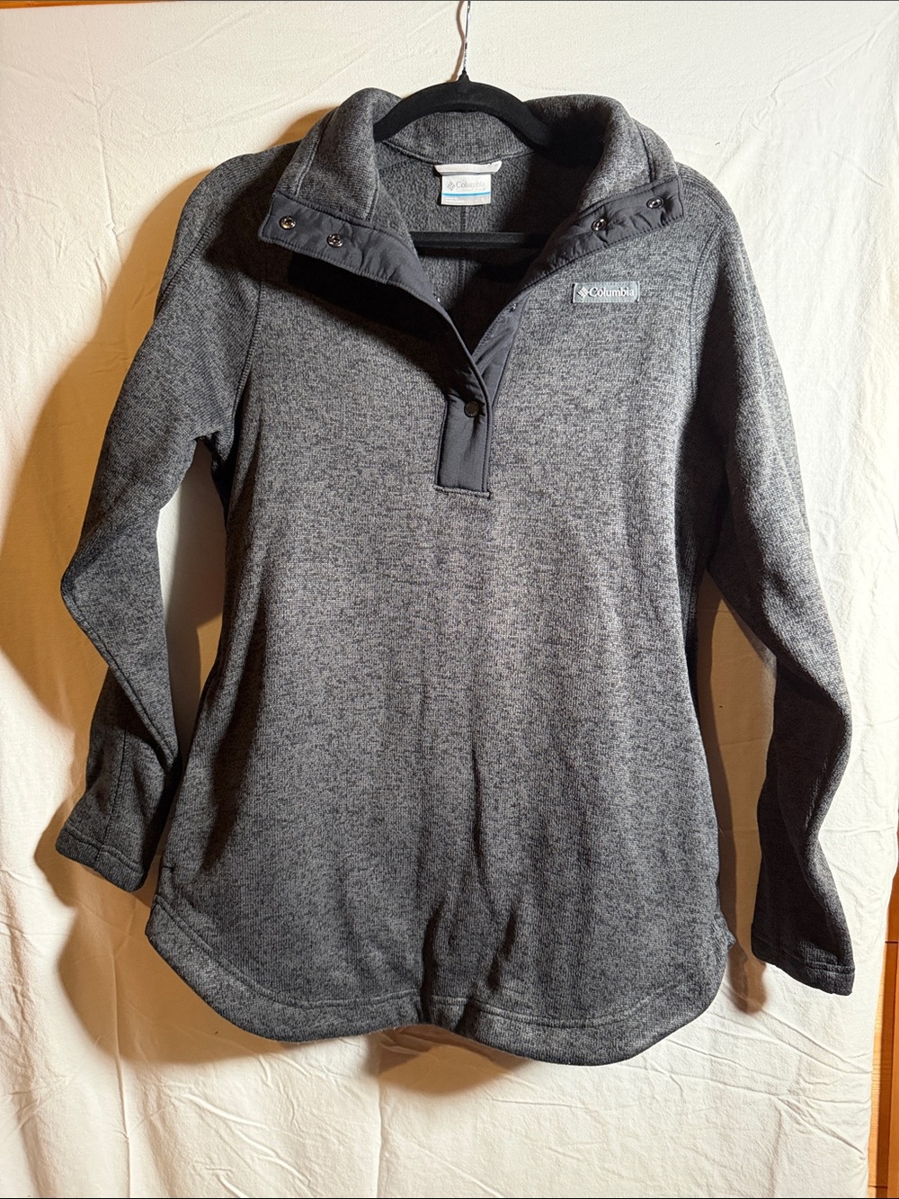 Columbia Women's Dark Gray Half-Zip Fleece Pullover